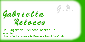 gabriella melocco business card